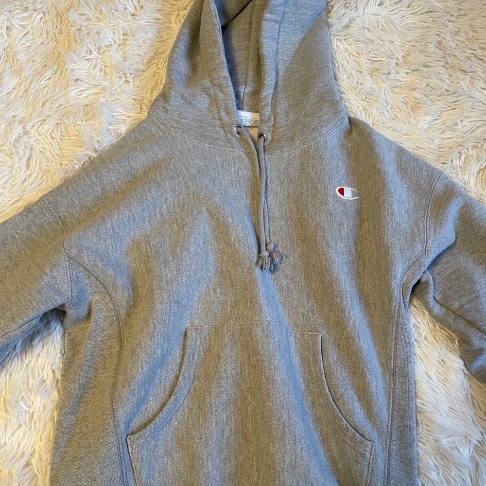 Champion Women's Heather Gray Pullover Hoodie